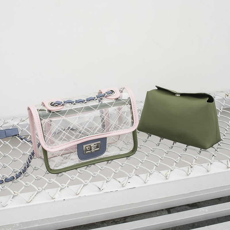 Transparent package chain pvc small package