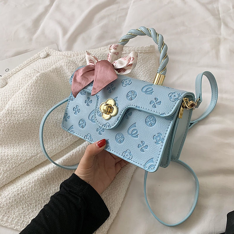 IELGY high-quality silk scarf decoration crossbody bag square