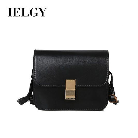 IELGY Classic Lock Crossbody Small Square Bag