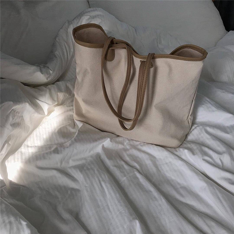 IELGY canvas bag tote bag large  Canvas Handbags