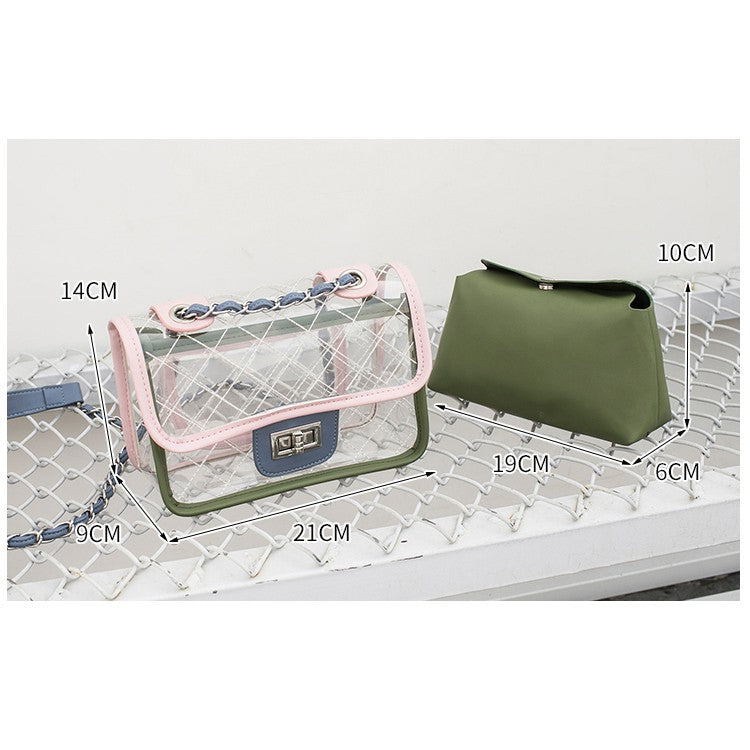 Transparent package chain pvc small package