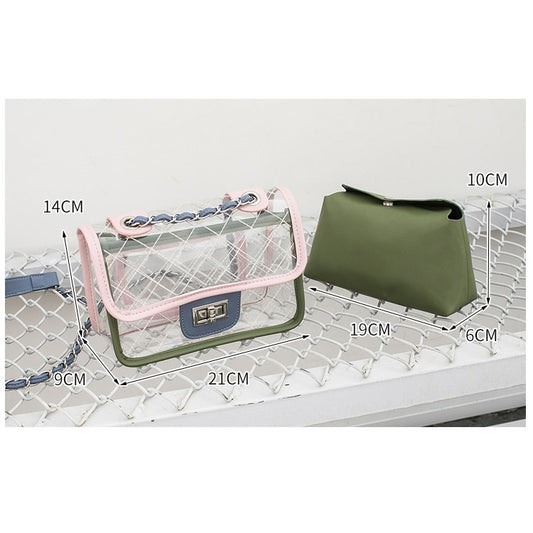 Transparent package chain pvc small package