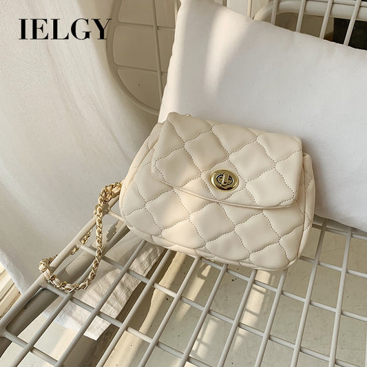 IELGY spring Korean version of new Lingge chain cloud Bag Fashion ins leisure daily one shoulder oblique span small bag women