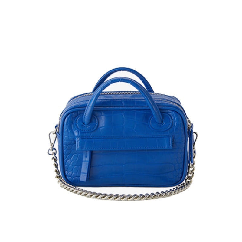 IELGY fashion niche design retro chain handbag crocodile pattern one-shoulder diagonal