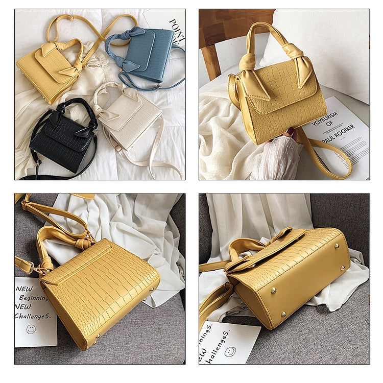 IELGY   One-shoulder women's bag high-quality versatile crocodile pattern mobile Messenger bag female
