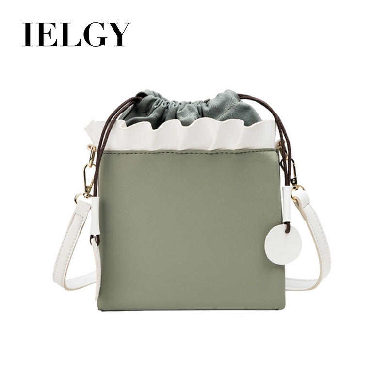 IELGY Bucket bag fashion foreign shoulder shoulder bag Korean version of the simple small bag