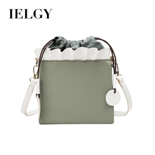 IELGY Bucket bag fashion foreign shoulder shoulder bag Korean version of the simple small bag