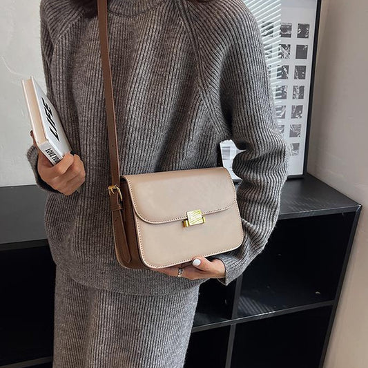 IELGY Women's high-end retro messenger shoulder and armpit small square bag