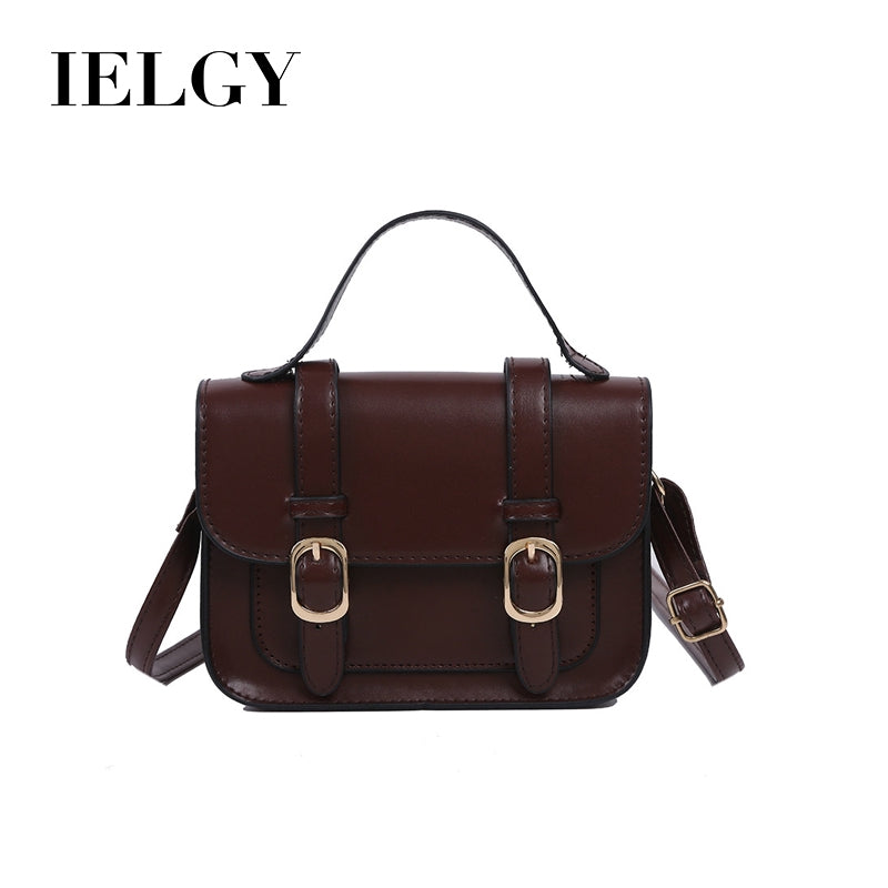 IELGY College style British retro postman bag with one shoulder and one shoulder for Japanese students