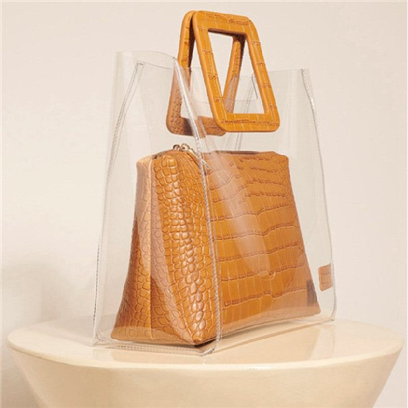 Pvc crocodile pattern mobile mother bag Tote bag