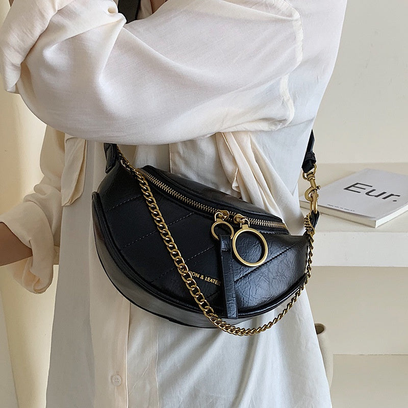 IELGY Korean waist bag ladies shoulder messenger bag chest bag fashion all-match bag