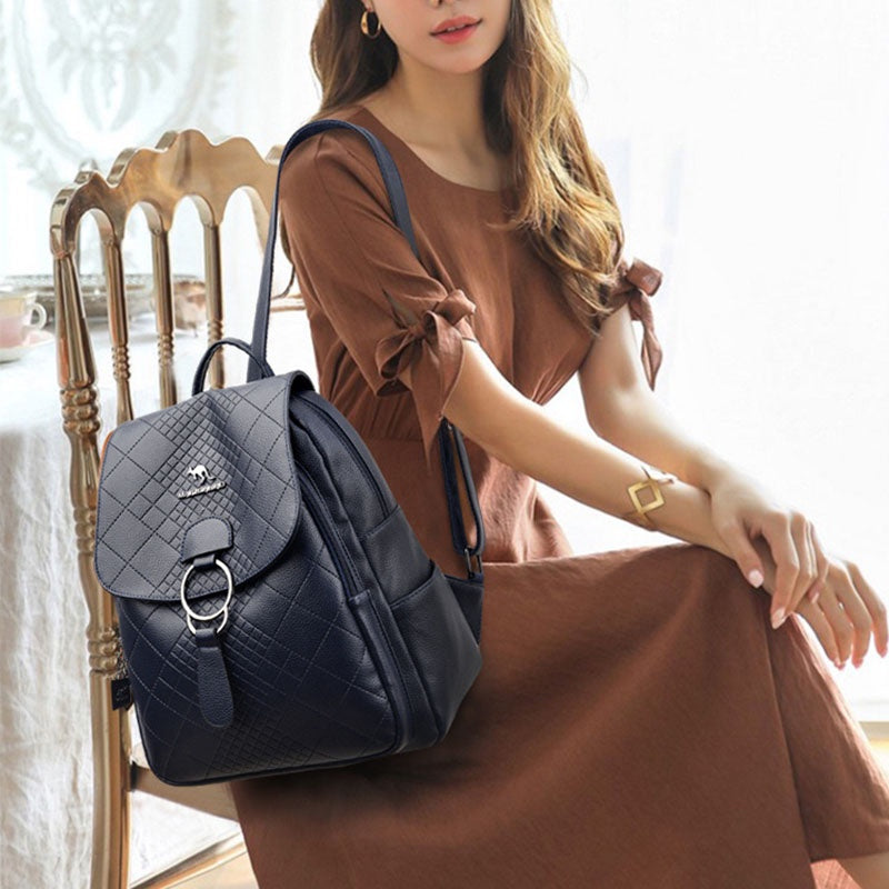 IELGY women's korean style simple casual outdoor travel backpack