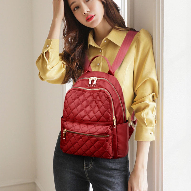 IELGY women's casual korean style simple large capacity outdoor backpack