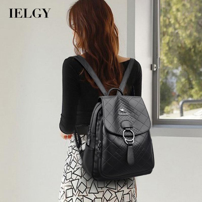 IELGY women's korean style simple casual outdoor travel backpack