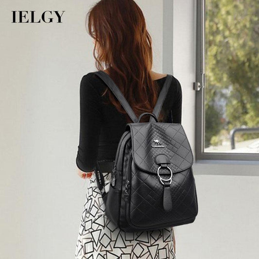 IELGY women's korean style simple casual outdoor travel backpack