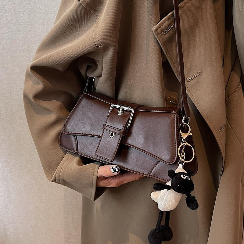 IELGY women's high-end versatile cross body retro small square bag