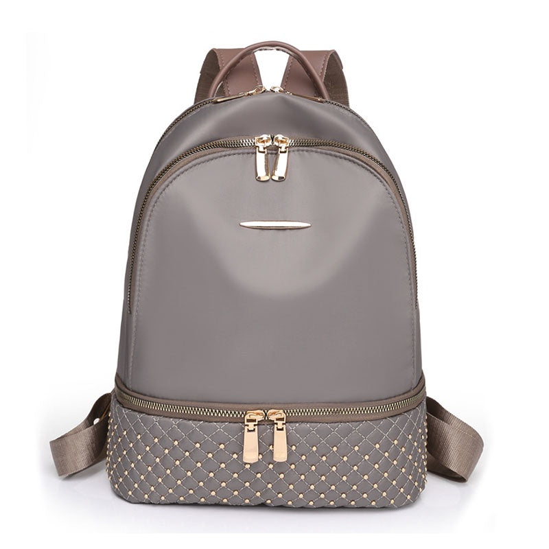 IELGY women's korean style oxford cloth all-match large-capacity travel backpack