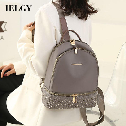 IELGY women's korean style oxford cloth all-match large-capacity travel backpack