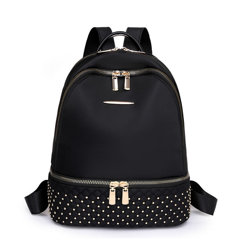IELGY women's korean style oxford cloth all-match large-capacity travel backpack