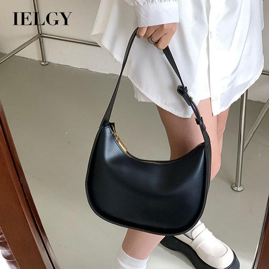 IELGY women's premium solid color messenger saddle bag