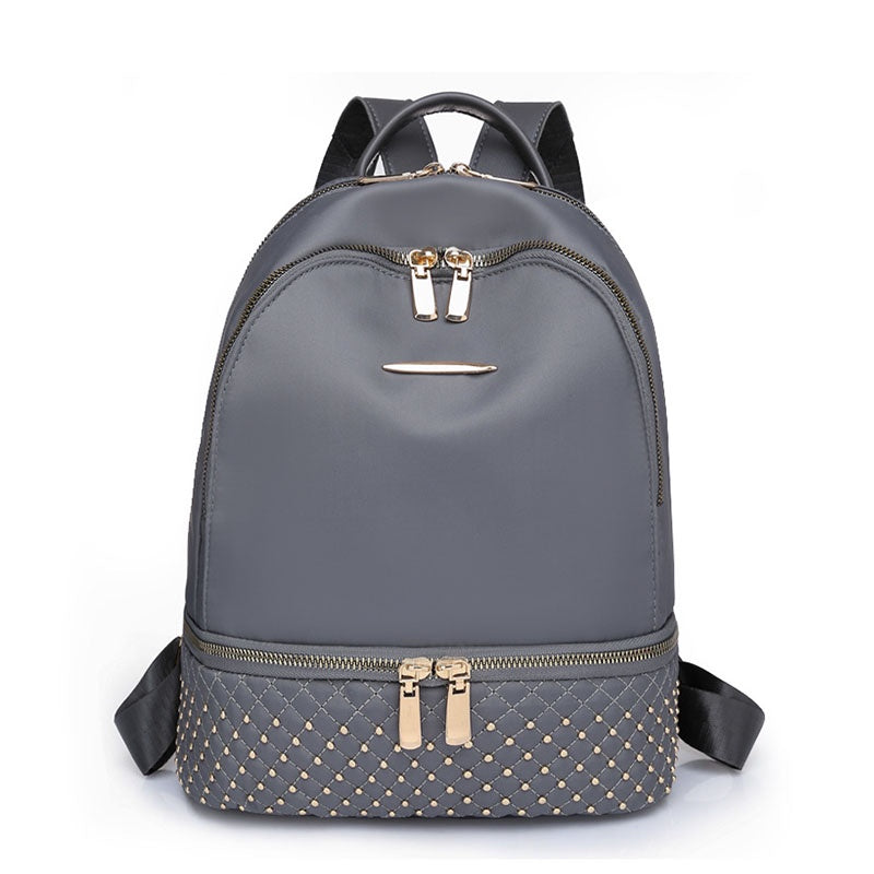 IELGY women's korean style oxford cloth all-match large-capacity travel backpack