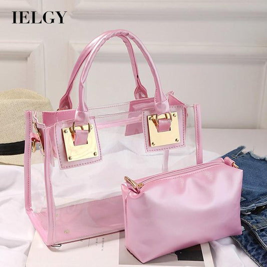 IELGY women's korean version all-match transparent jelly mother and child bag