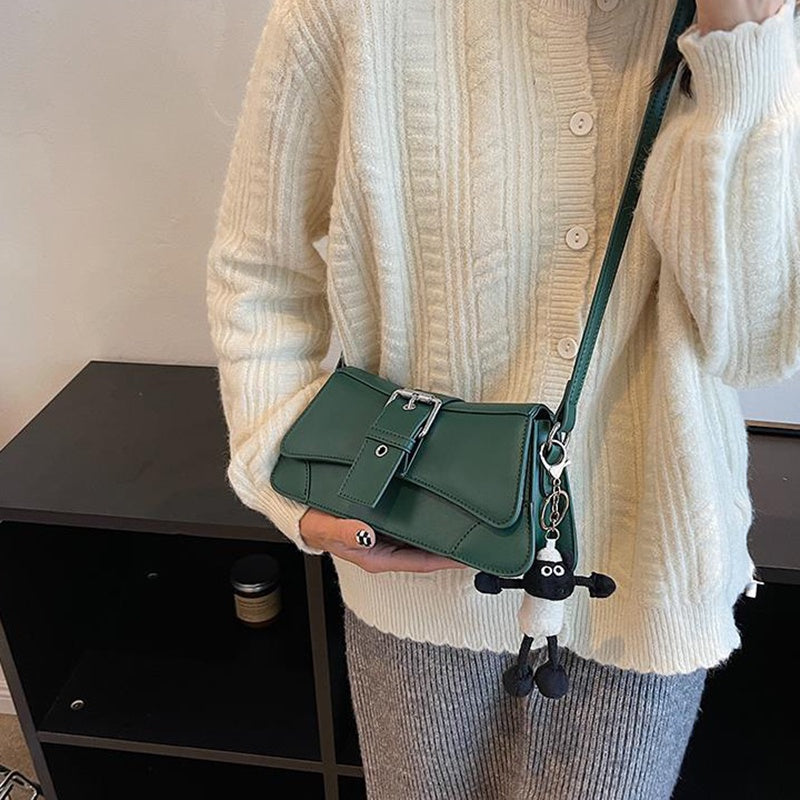 IELGY women's high-end versatile cross body retro small square bag