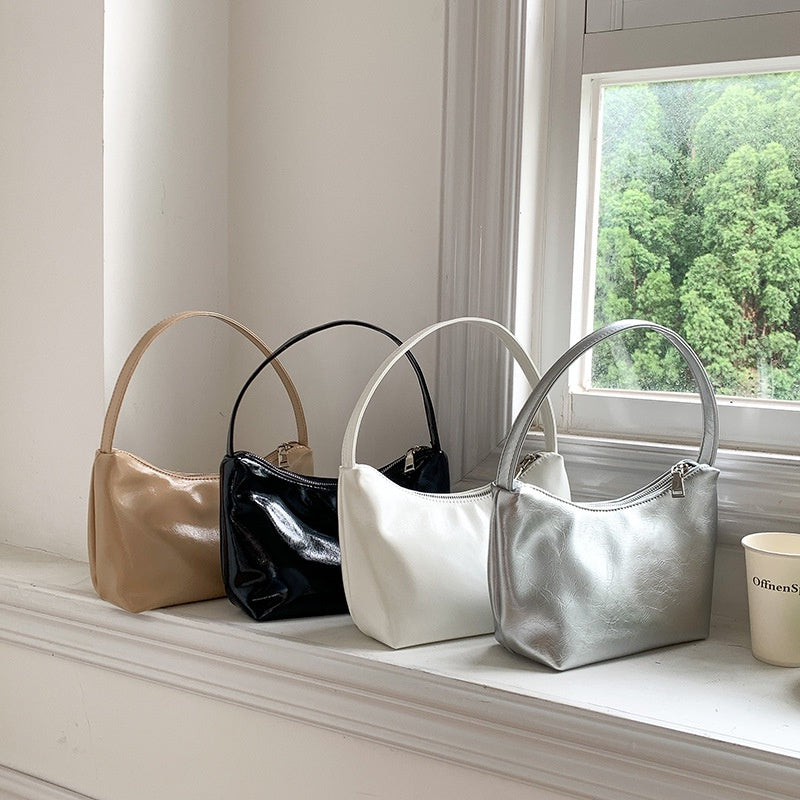 IELGY Korean Style Silver Shoulder Handbag For Women's