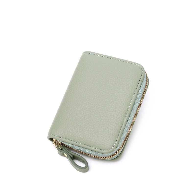 IELGY Rfid Anti-theft Brush Multifunctional Zipper Card Holder For Women