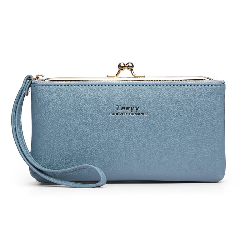 IELGYWomen's Retro Coin Purse Long Fashionable Temperament Soft Leather