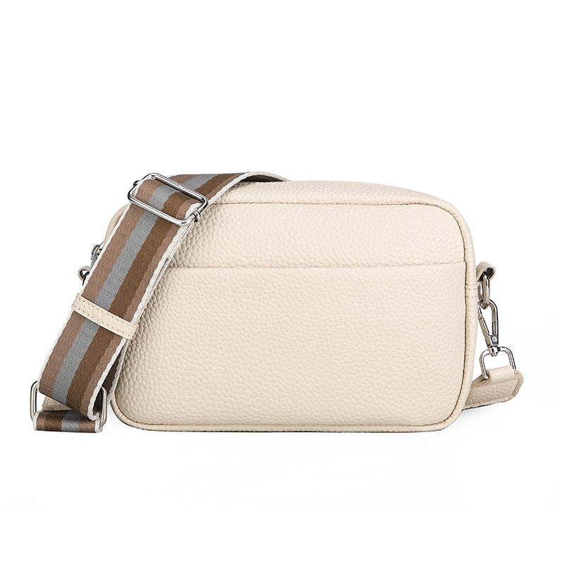 IELGY women's all-match korean style solid color pu messenger bag