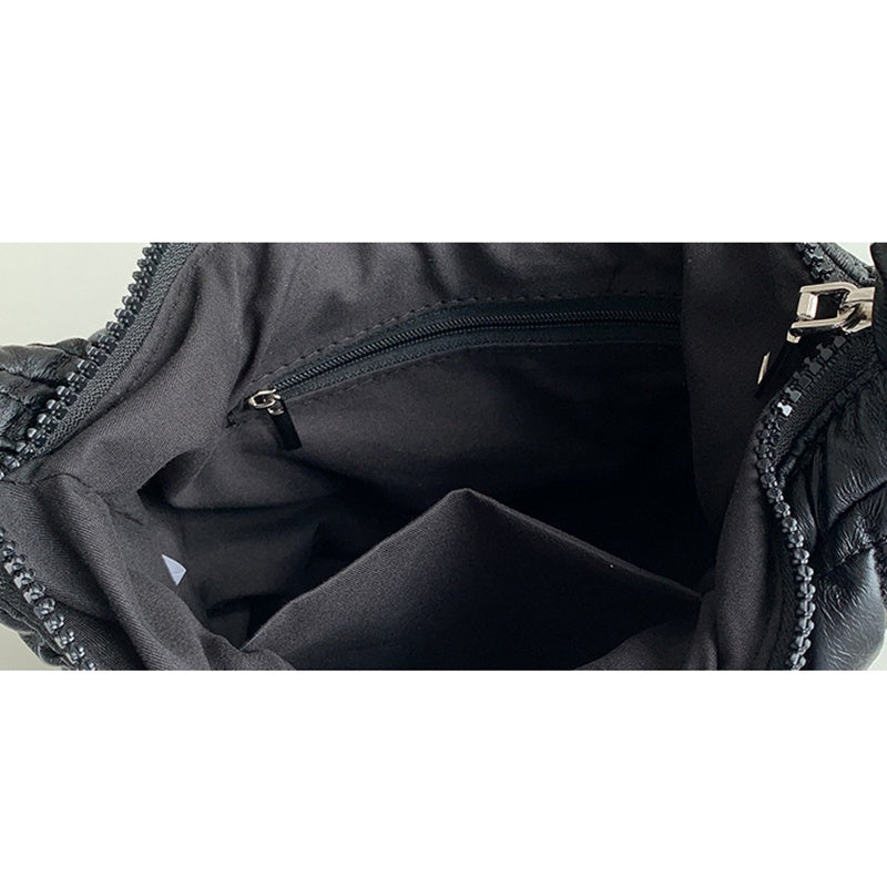 IELGY Shoulder bag women's all-match simple soft leather rhombus niche design