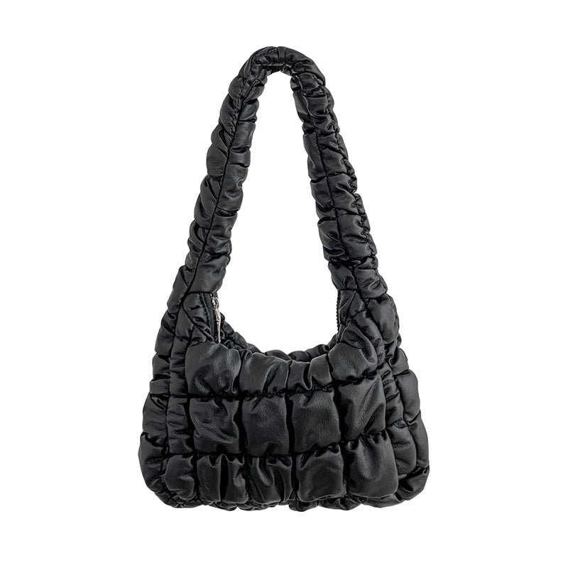 IELGY Shoulder bag women's all-match simple soft leather rhombus niche design