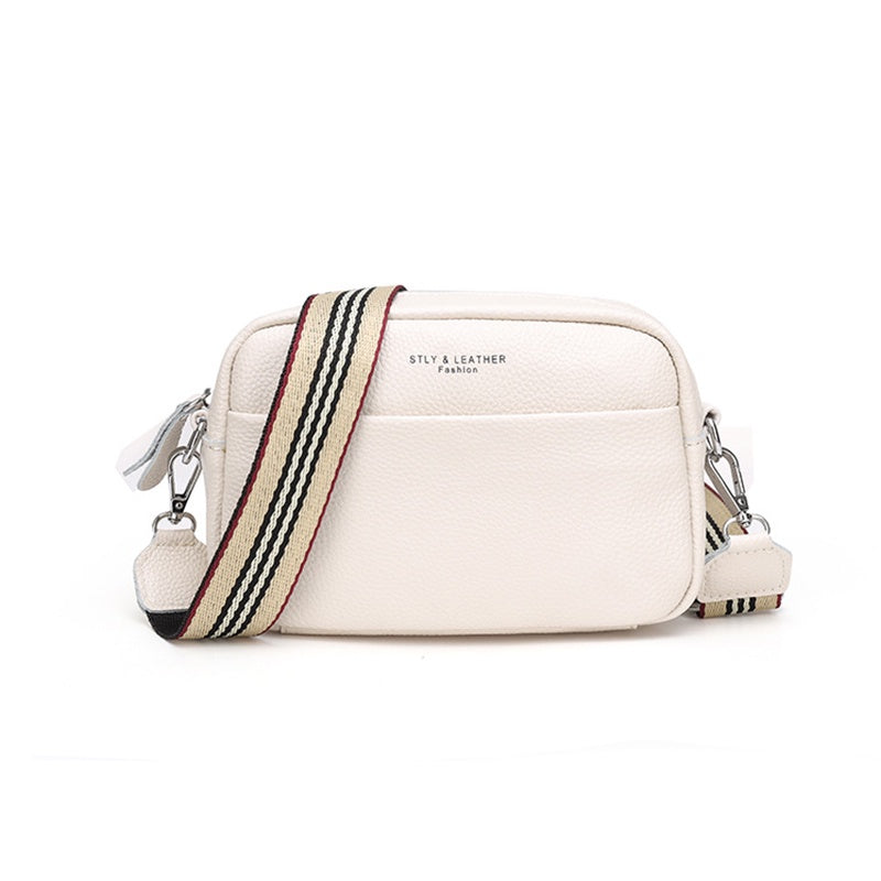 IELGY retro fashion top layer cowhide broadband messenger bag for women