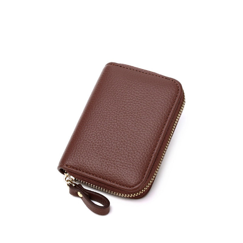 IELGY Rfid Anti-theft Brush Multifunctional Zipper Card Holder For Women