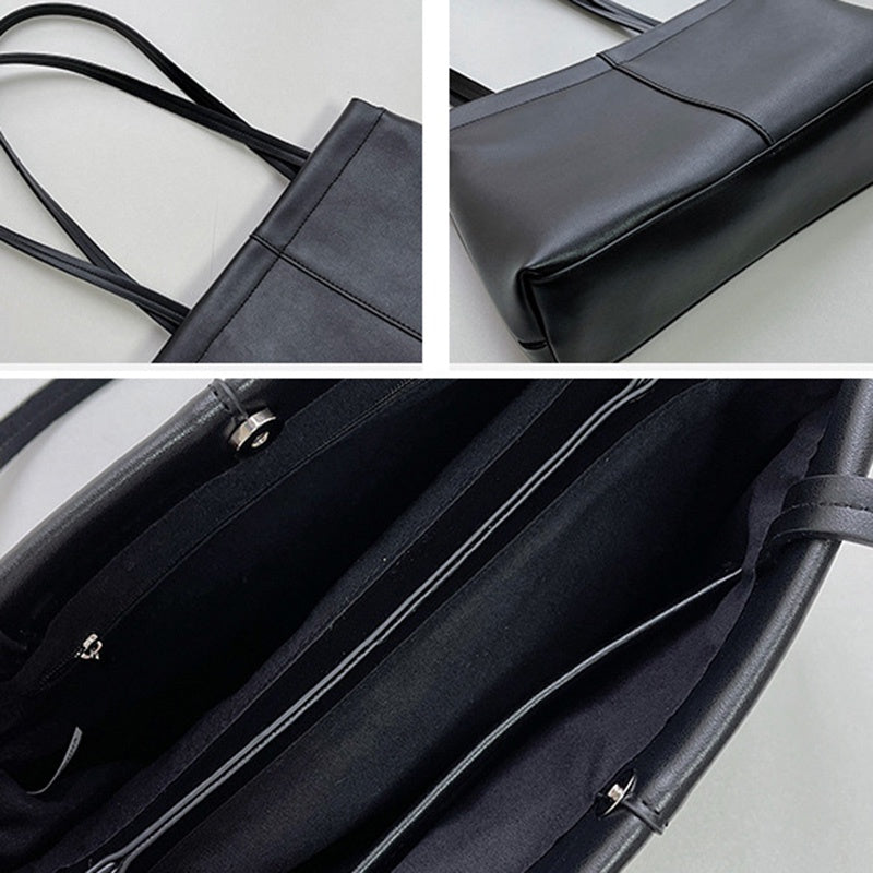 IELGY women's korean style simple soft face large capacity shoulder bag