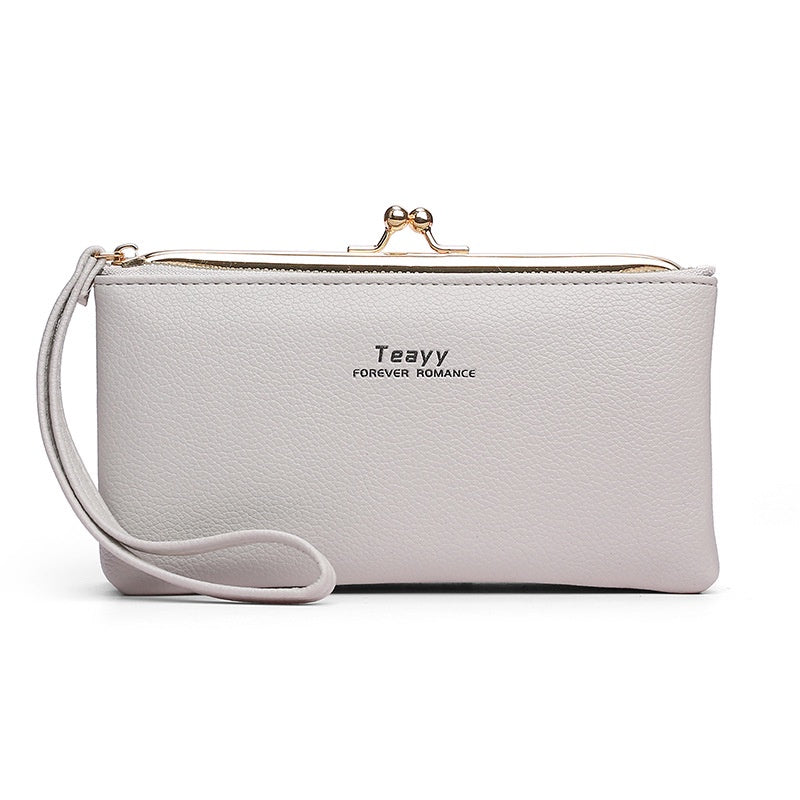 IELGYWomen's Retro Coin Purse Long Fashionable Temperament Soft Leather