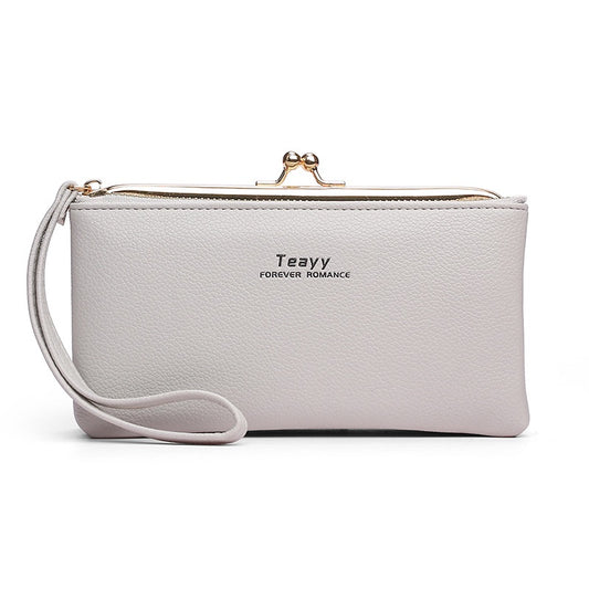IELGYWomen's Retro Coin Purse Long Fashionable Temperament Soft Leather