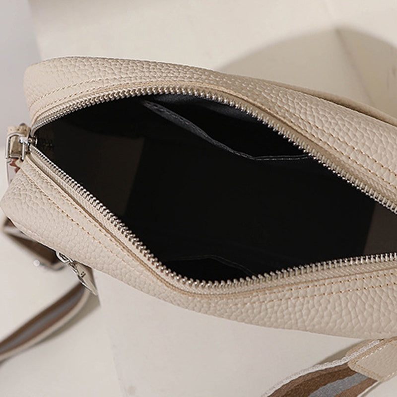 IELGY women's all-match korean style solid color pu messenger bag
