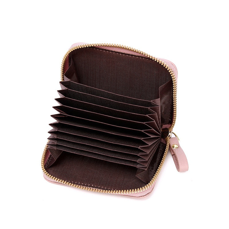 IELGY Rfid Anti-theft Brush Multifunctional Zipper Card Holder For Women