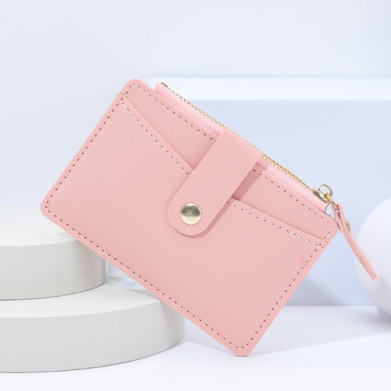 IELGY women's small fresh thin multi-card coin purse