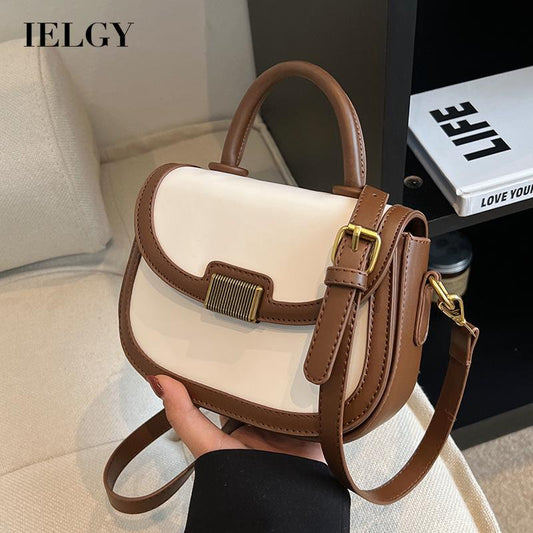 IELGY women's daily casual collocation messenger saddle bag