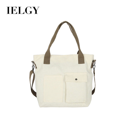 IELGY Ladies casual fashion large capacity canvas shoulder bag