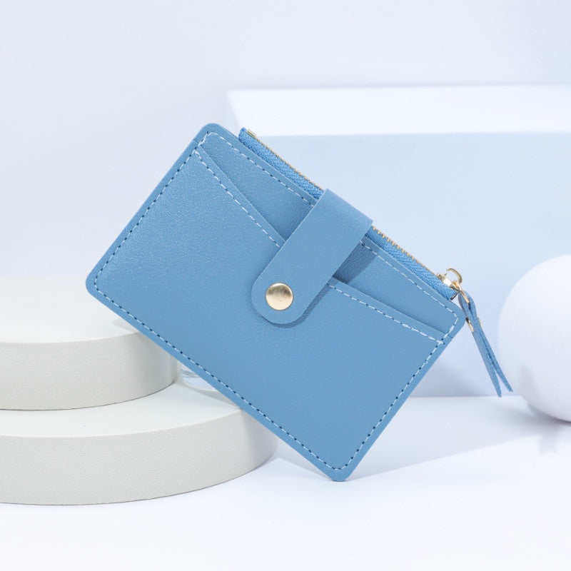 IELGY women's small fresh thin multi-card coin purse