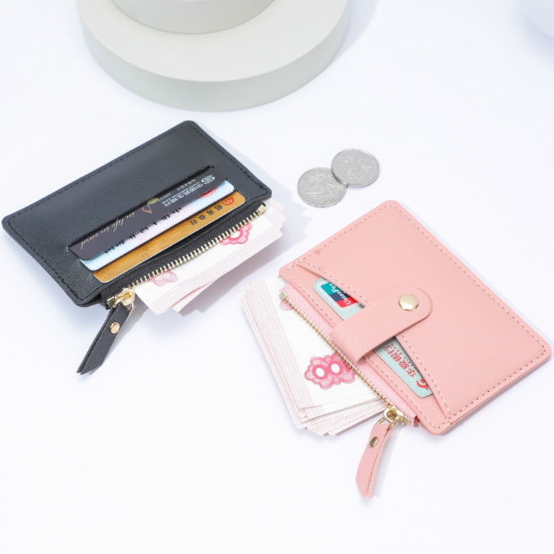 IELGY women's small fresh thin multi-card coin purse