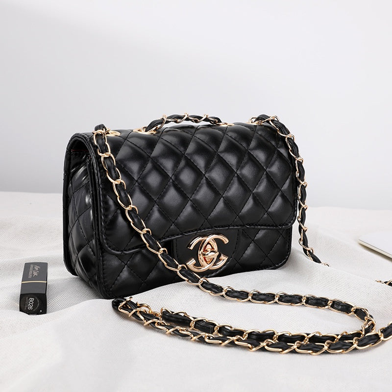 IELGY square bag shoulder messenger bag small fragrance rhombic chain bag Joker bag