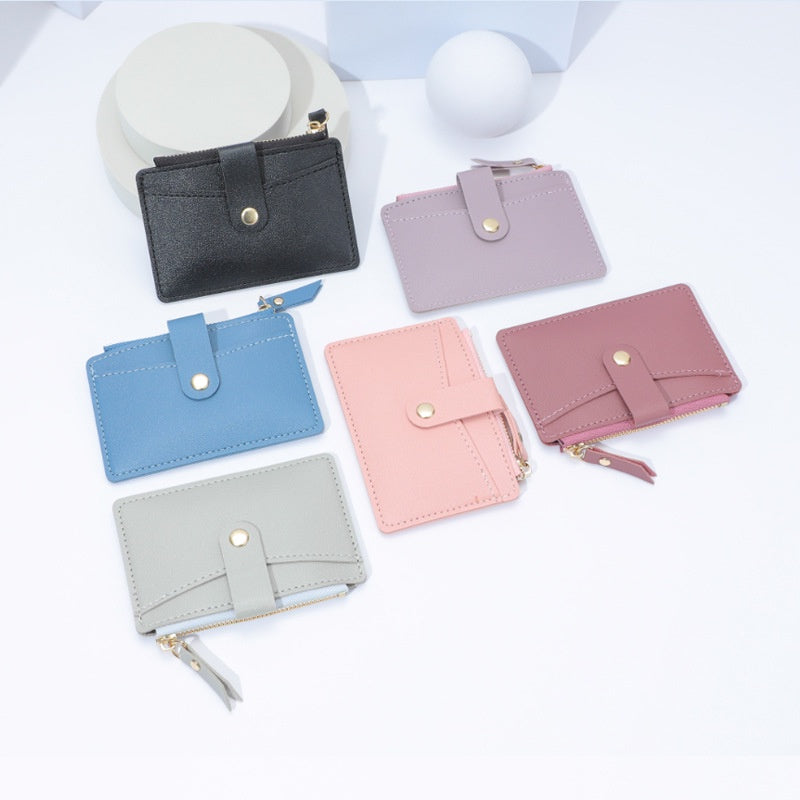 IELGY women's small fresh thin multi-card coin purse