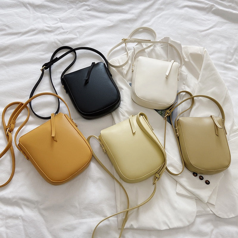 IELGY  phone bag long strap fashion simple casual texture versatile foreign style shoulder bag for women