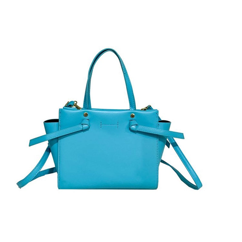 IELGY french simple design texture solid color temperament shoulder bag women