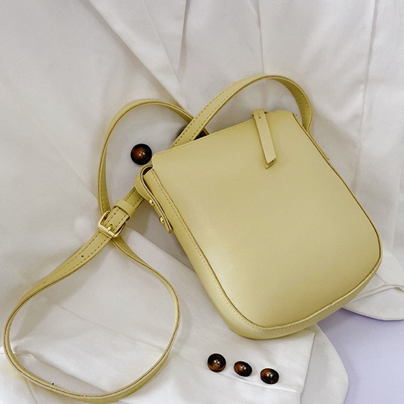 IELGY  phone bag long strap fashion simple casual texture versatile foreign style shoulder bag for women